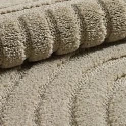 Japandi Art Vloerkleed Laagpolig Effen Beige - 200x290 CM