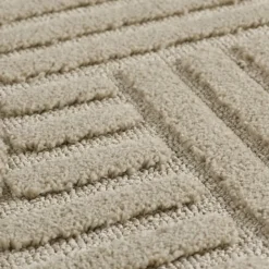 Japandi Art Vloerkleed Laagpolig Effen Beige - 200x290 CM