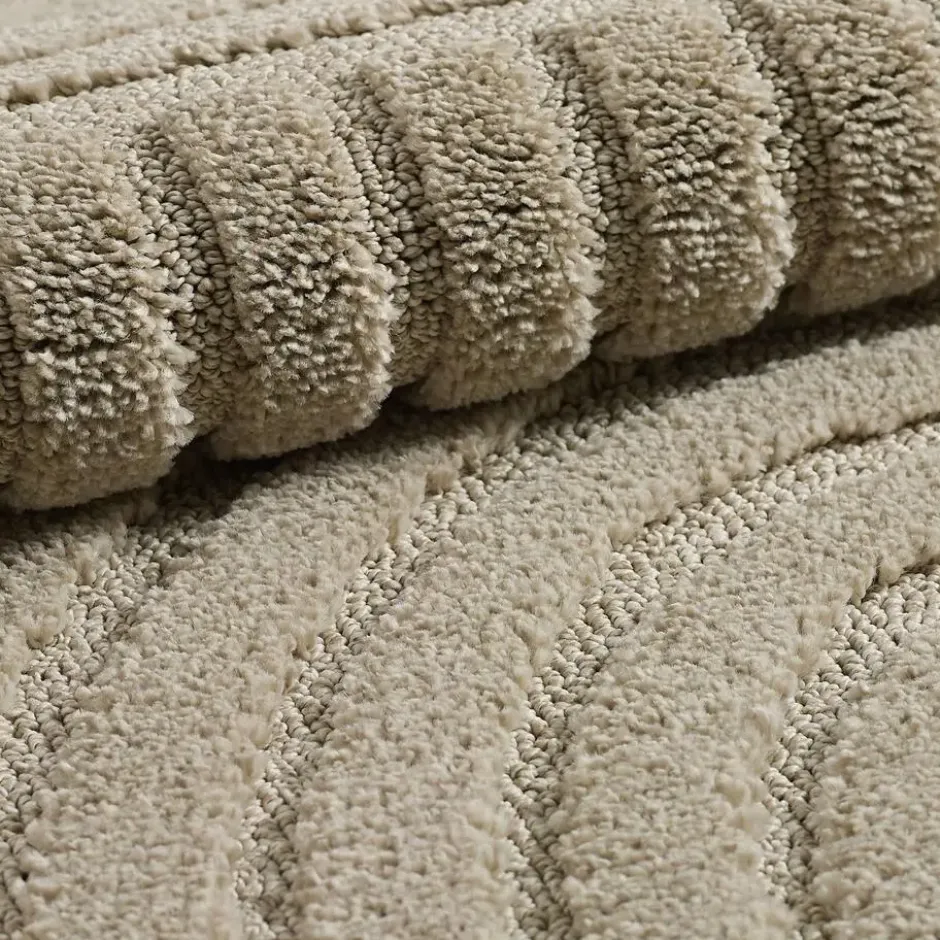 Japandi Art Vloerkleed Laagpolig Effen Beige - 140x200 CM