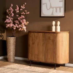 Kabinetkast Naturel Hout - 115x45x100cm - Solana