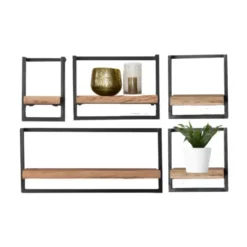 Kalfort Wandrek industrieel Stockton 5 30x25x30cm