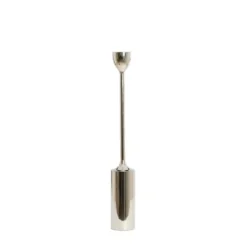 Kandelaar Velez - Glanzend Zilver - Ø13x90cm