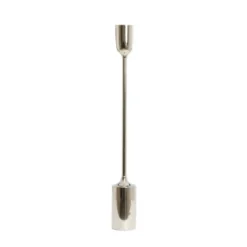 Kandelaar Velez - Glanzend Zilver - Ø13x104cm