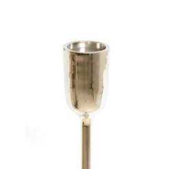 Kandelaar Velez - Glanzend Zilver - Ø13x104cm