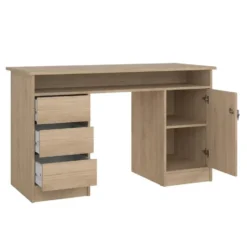 Kantoorbureau Naturel - 126x55x76cm - Function Plus