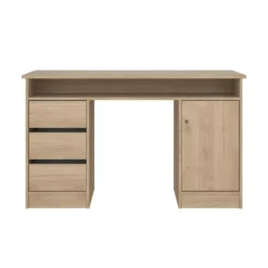 Kantoorbureau Naturel - 126x55x76cm - Function Plus