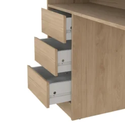 Kantoorbureau Naturel - 126x55x76cm - Function Plus