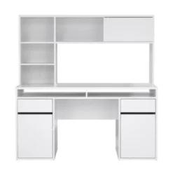 Kantoorbureau Wit Hoogglans - 149x48x156cm - Function Plus
