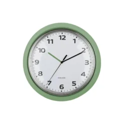 Karlsson - Wandklok Modern Retro - Jungle groen- Ø34cm