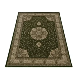 Kashmir Oosters Klassiek Laagpolig Vloerkleed Groen - 240x340 CM