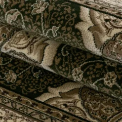 Kashmir Oosters Klassiek Laagpolig Vloerkleed Groen - 240x340 CM