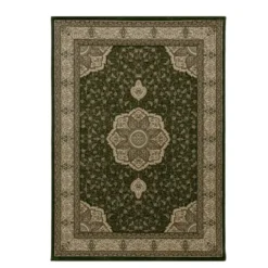 Kashmir Oosters Klassiek Laagpolig Vloerkleed Groen - 160x230 CM