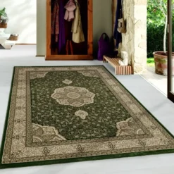 Kashmir Oosters Klassiek Laagpolig Vloerkleed Groen - 160x230 CM