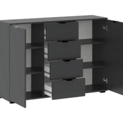 Kast Alaska - antraciet - 85x120x35 cm