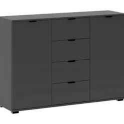 Kast Alaska - antraciet - 85x120x35 cm