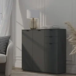 Kast Alaska - antraciet - 101x107x35 cm