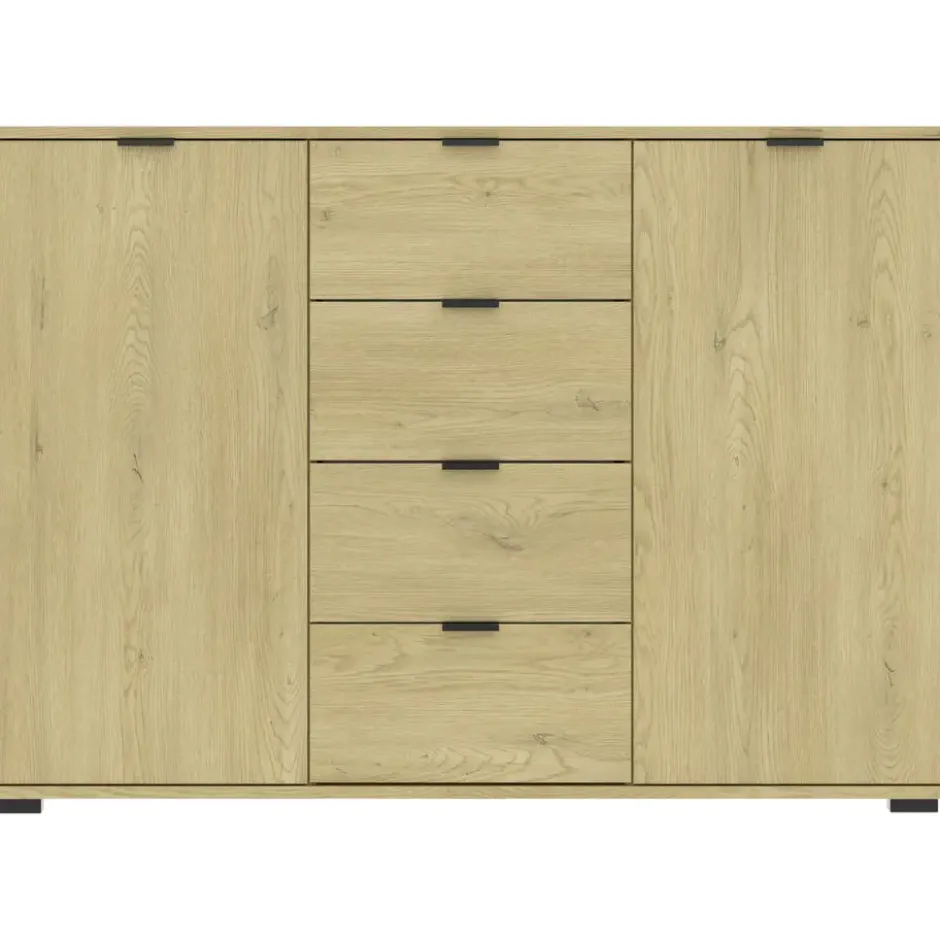 Kast Alaska - eikenkleur - 85x120x35 cm
