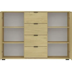 Kast Alaska - eikenkleur - 85x120x35 cm