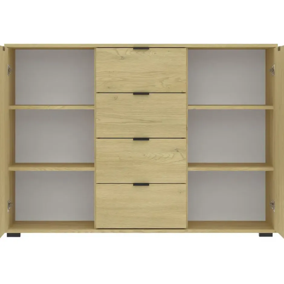 Kast Alaska - eikenkleur - 85x120x35 cm