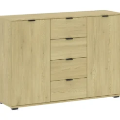 Kast Alaska - eikenkleur - 85x120x35 cm