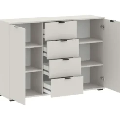 Kast Alaska - greige - 85x120x35 cm