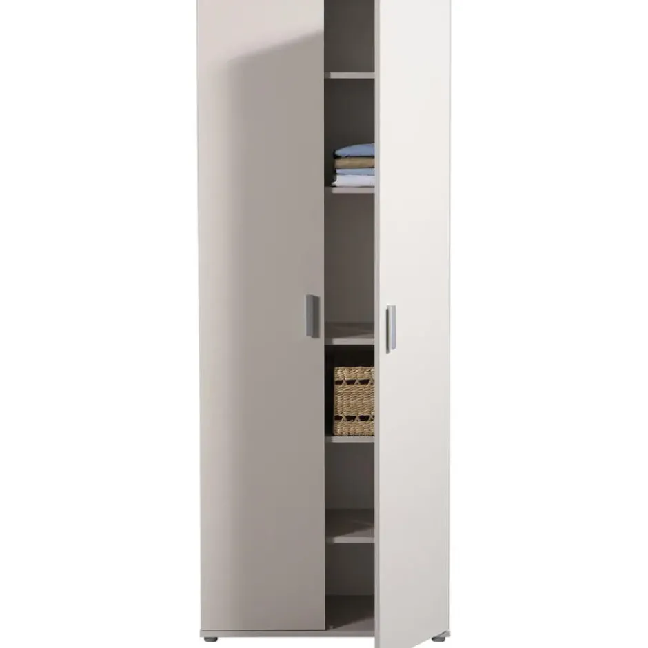 Kast Inca 2-deurs - greige - 184x70x34,5 cm