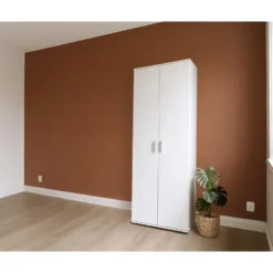 Kast Inca 2-deurs - wit - 184x70x34,5 cm