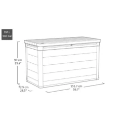 Keter Cortina Opbergbox - 757L - 151.7x72.5x90 cm - Grijs