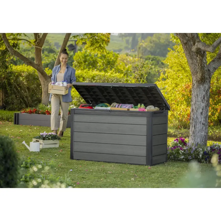 Keter Cortina Opbergbox - 757L - 151.7x72.5x90 cm - Grijs
