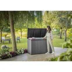 Keter Darwin Opbergbox - 670L - 142.5x65.5x89.52cm - Grijs