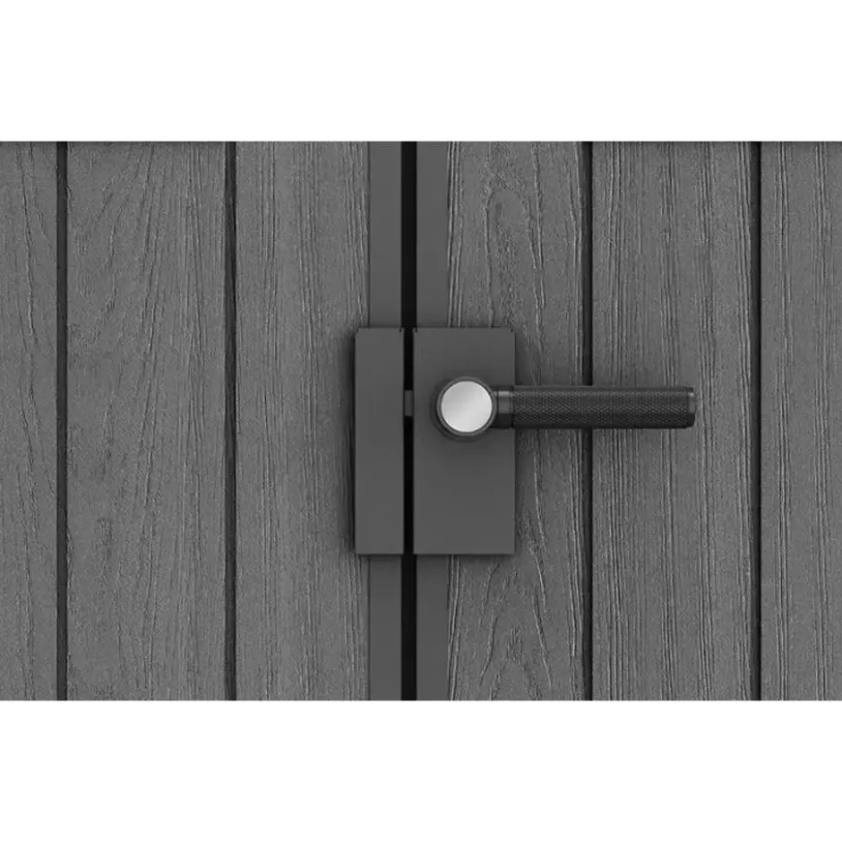 Keter Darwin 68 Tuinhuis - dubbele deuren + ramen - 190x244x221 cm - Grijs