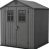 Keter Darwin 66 Tuinhuis - dubbele deuren + ramen - 190x183x221 cm - Grijs