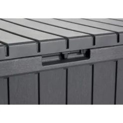 Keter Kentwood Opbergbox - 128x53.6x59 cm - 350 L - Grafiet
