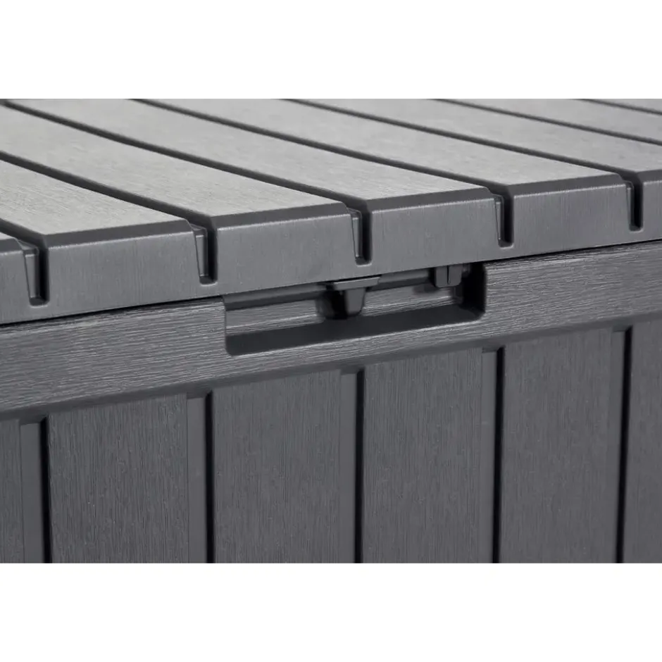 Keter Kentwood Opbergbox - 128x53.6x59 cm - 350 L - Grafiet