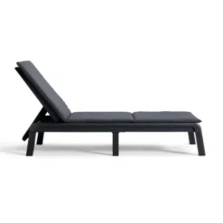 Keter Mallorca Ligbed - inclusief kussen - 187.5x58x29cm - Antraciet