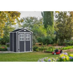Keter Manor 65 Tuinhuis - 158x152x226 cm - Antraciet