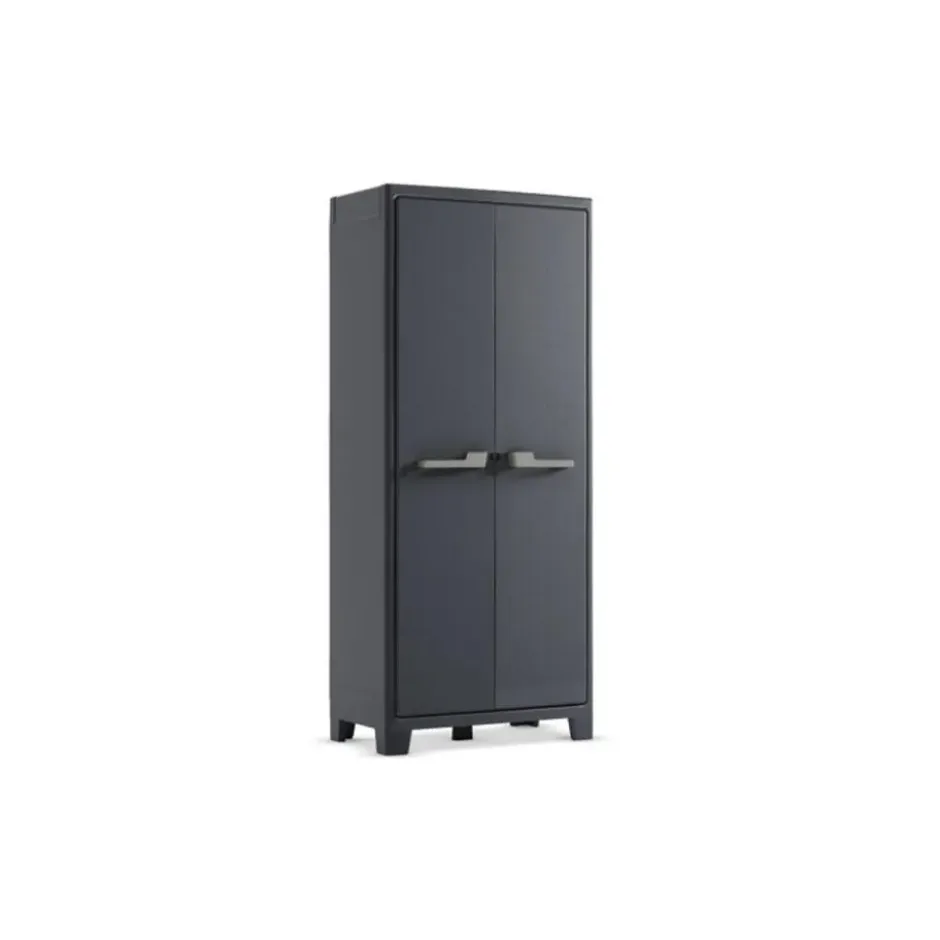 Keter Moby hoge kast - 4 planken - 80x44x182 cm - Antraciet