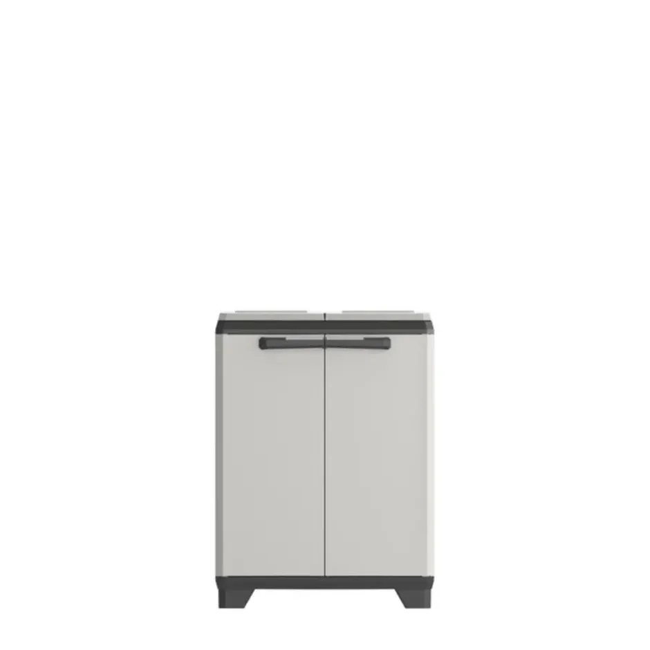 Keter Planet Lage Opbergkast - 68x39x90cm - Grijs/Zwart
