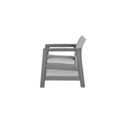 Keter Scandi Linea Loungestoel - 2 stuks - Lichtgrijs