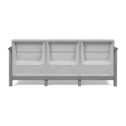 Keter Scandi Linea 3-zits Loungebank - Lichtgrijs