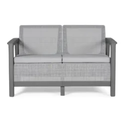 Keter Scandi Linea 2-zits Loungebank - Lichtgrijs