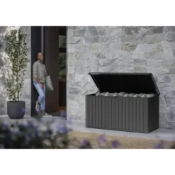 Keter Southwood Opbergbox - 643L - 146,3x73x70 cm - Grijs