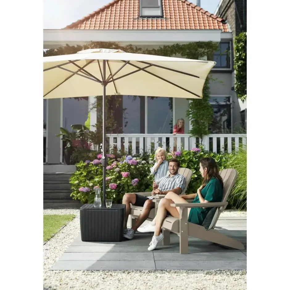 Keter Troy Adirondack Tuinstoel - 2 stuks - 81x93x96,5cm - Salie Groen