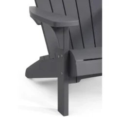 Keter Troy Adirondack Tuinstoel - set van 2 - 81x93x96.5cm - Lichtgrijs