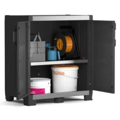Keter XL Garage Lage Kast - 1 Plank - 89x54x99 cm - zwart
