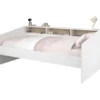 Kinderbed Mees - wit/eiken - 90x200 cm