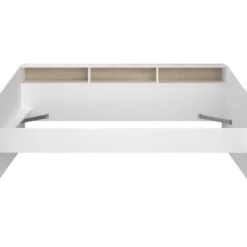 Kinderbed Mees - wit/eiken - 90x200 cm
