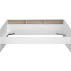 Kinderbed Mees - wit/eiken - 90x200 cm