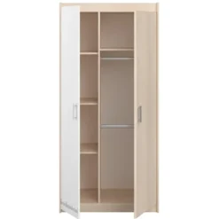 Kledingkast Charly 2-deurs - acaciakleur - 180x85x52 cm