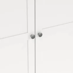 Kledingkast Lynn 4-deurs - wit - 200x196x62 cm